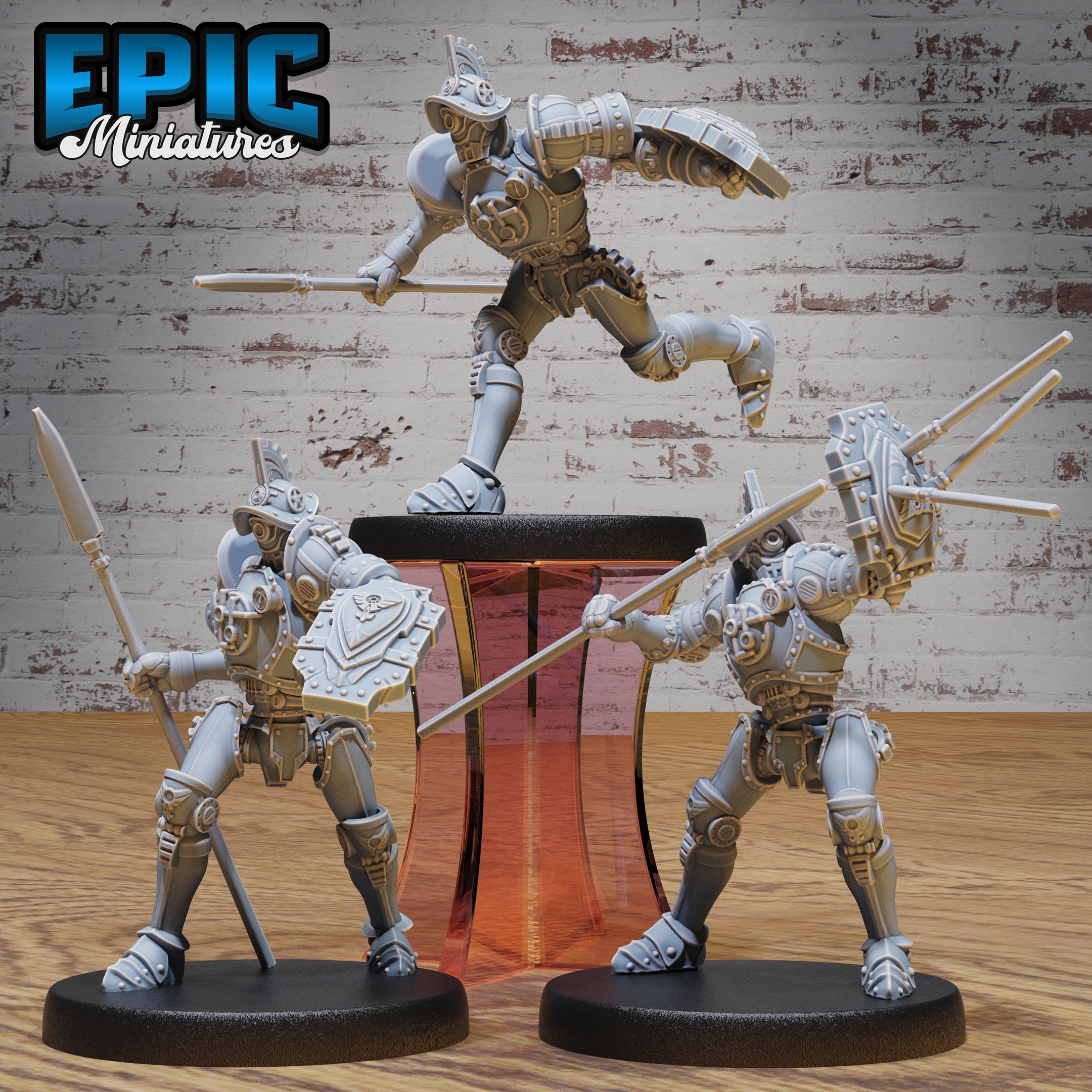 Construct Gladiator Set / Steam Servant / Warrior Control Mechanism / Infantry Human Machine / Humanoid Steampunk Battle Construct / Evil Steel Fighter / Automaton Fighter / War Robot / Society Technology Encounter